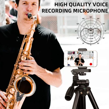 NÁRAST-Bezdrôtové Saxofón mikrofón Systém Klip na Hudobné Nástroje pre Saxofón Trúby Sax Horn Tuba Flauta, Klarinet Rúry