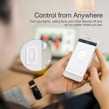 NÁS WiFi Smart Wall Light Switch Mobile APLIKÁCIE Diaľkové Ovládanie Č Hub Požadovaných Prác s Amazon Alexa Domovská stránka Google IFTTT