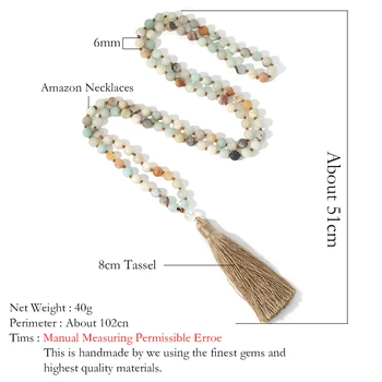 OAIITE Jogy Šperky 108pc Malá Náhrdelník Pre Ženy s 6 mm Korálkové Amazónie Kamenný Budha Kúzlo Lariat Náhrdelníky