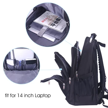 Obchodné batohy mužov cestovný Notebook taška školský batoh pre mužov mochila 15.6 palcový Notebook vodotesný Batoh