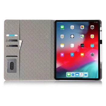 Obchodné Kožené puzdro Pre iPad Pro 11 2018 A1934 A1980 A2013 Tablet Podporu stojan, Kryt s Kartou Solt Ochranný plášť