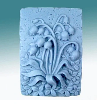 Obdĺžnik lily of the valley modelovanie kremíka Cake decoration formy Tortu formy príručka Ručne vyrábané mydlo plesní