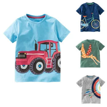 Oblečenie pre deti, oblečenie Batoľa Detský Baby Chlapci, Dievčatá Šaty, Krátky Rukáv Cartoon Topy T-Shirt Blous roupa infantil hot #06
