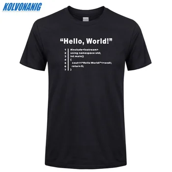 Oblečenie Pre Mužov ahojte Geek Tímu Programátora Unisex Vtipné Tričko Mužov Bavlna Krátky Rukáv O-Krku Hip Hop T-Shirt Topy Punk