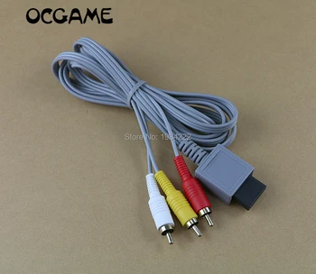 OCGAME 10pcs/veľa Hot Predaj 1.8 m 6 Audio-Video AV /TV Kompozitný RCA Kábel Kábel Pre Pre Nintendo Wii Herné Konzoly