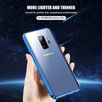 Ochrana Osobných Údajov Kovové Magnetické Tvrdeného Skla Telefón Puzdro Pre Samsung Galaxy S20 S9 S10 Plus Poznámka 8 9 10 Magnet Anti-Spy Ochranný Kryt