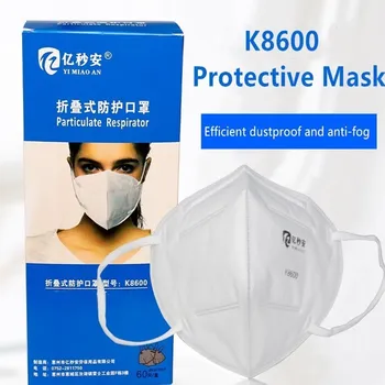 Ochranné protiprachová masky 4 vrstvy Jednorazové skladacie masky proti znečisteniu haze sprej-maľované uhoľnej bane Priedušná maska