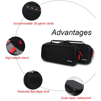Ochranné Skladovacie puzdro pre Nintend Prepínač Nintendos Konzoly Príslušenstvo Skladovanie Cestovné Tašky Odolná EVA Protector Puzdro