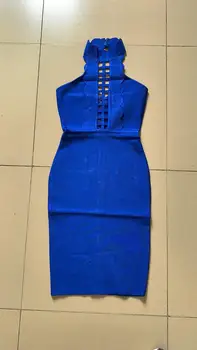 Ocstrade 2020 Nový Obväz Šaty, Sexy Duté Sa Okolo Obväz Modré Šaty Nad Kolená Boodycon Celebrity Večer Klub Party Šaty