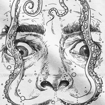 Octopus Daliho T-Shirt Mužov Salvador Surrealizmus Maliar Portrét Umelca Vintage Bavlnené Tričká Krátky Rukáv T Košele Letné Topy