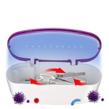 ODBAVENIE PREDAJ! UV Sterilizátor Dezinfekcia Kabinetu Nail Art make-up Štetec Manikúra Čistenie Ultrafialové Sterilizačný Box