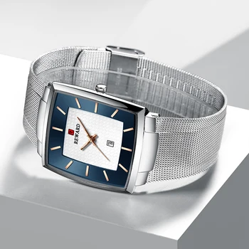 ODMENA Námestie Mužov Sledujte Fashion Ultra-tenké Oka Pásu, Vodotesné Quartz Hodinky Bežné Obchodné Muž náramkové hodinky z Nerezovej Ocele