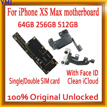 Odomknutý základná Doska Pre iPhone XS MAX Pôvodná základná doska S /Bez Tváre ID Zadarmo iCloud IOS Logika Palube S Plnou Čip