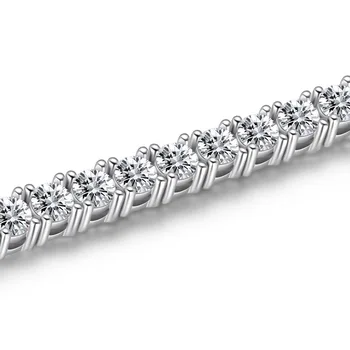 OEKDFN Luxusné 925 Sterling Silver Náramky Vytvorené Moissanite Drahokam Náramok Čaro Svadby Náramok Pre Ženy, Jemné Šperky