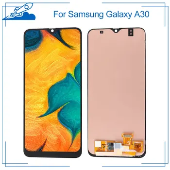 OEM AMOLED Pre Samsung Galaxy A30 A30s LCD Dotykový Displej amoled Displej Digitalizovať Montáž Výmenu Rámu Č Mŕtvy Pixel