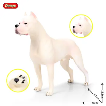 Oenux Klasické Dogo Argentino Simulácie Zvieracích Veľkého Psa Akčné Figúrky Pvc Vysokej Kvality Zberu Model Hračky Pre Deti,