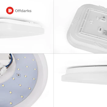 OFFDARKS Moderné LED stropné svietidlo AC 90-260V stropné lampy, spálne, kuchyne, povrchová montáž zapustená panel svetlo