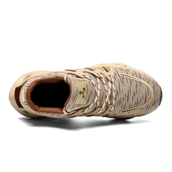 Oka bežecká obuv priedušná módne členkové topánky non-slip predné krajky-up športová obuv shark spodnej tenisky mužov