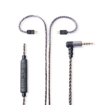 OKCSC Aktualizované Kábel 0.78 mm 2pin Jack 3,5 mm Micphone Plug monokryštálov Pozlátené Striebro pre UE18/JH13 ZS3 ZS5 ZS6 BLon BL05 BL03