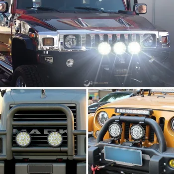 OKEEN 4 palcový 42W Námestie LED Pracovné Svetlo Reflektorov, 48W LED Svetelný Panel Pre 4x4 Offroad ATV, UTV Truck Traktor Motocykel Hmlové svetlá