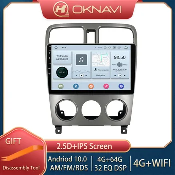 OKNAVI 2 Din Android 9.0 Auto Rádio Multimediálny Prehrávač Pre Subaru Forester 2004 2005 2006 2007 2008 Navigácie GPS 4G+64 G bez dvd