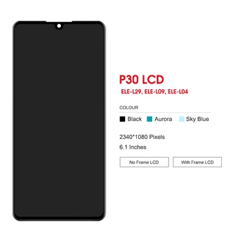 OLED P30 LCD Displej Pre Huawei P30 LCD Displej Dotykový Displej S Rámom Panel Digitalizátorom. Montáž Náhrada Za HuaweiP30 Lcd