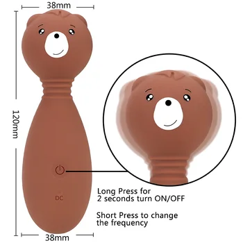 OLO 12 Rýchlosti 360 Stupňov Rotácie Vibračné Dildo Stimulátor Klitorisu Sexuálne Hračky pre Ženy G-Spot Vibrátor Roztomilý Medveď