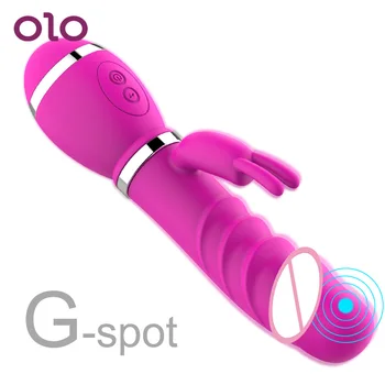 OLO 12 Rýchlostí, Sexuálne hračky pre Ženy G-Spot Vibrátor Klitorálny Stimulátor Rabbit vibrátor Realistické Dildo Vibrátory