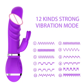 OLO 12 Rýchlostí, Sexuálne hračky pre Ženy G-Spot Vibrátor Klitorálny Stimulátor Rabbit vibrátor Realistické Dildo Vibrátory