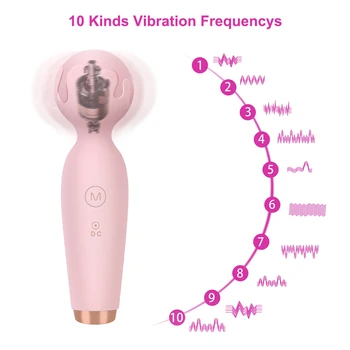 OLO AV Vibrátor 10 Frekvencia Mini Prútik Vibrátor Žena Masturbator G-spot Masér Stimulátor Klitorisu Sexuálne Hračky pre Ženy