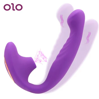 OLO Dildo Vibrátory Klitorisu Stimulácia Vagíny Sania Ženská Masturbácia, Orálny Sex, Sexuálne Hračky Pre Ženy, Dospelých Produkty