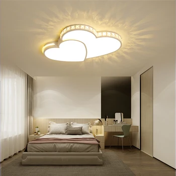 Omicron NOVÉ Moderné LED Lustre Srdce Tvar Pre Obývacej Izby, Spálne, Jedálne, Stmievanie Zariadenie Luster Stropné Lampy