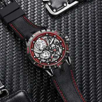 ONOLA značky Jedinečný dial dizajnér prípade quartz hodinky muž nepremokavé Módne príležitostné Športové Pánske Hodinky 2019 cool čierne náramkové hodinky