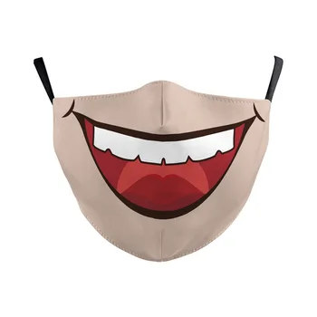 Opakovane protiprachová Dospelých Masku na Tvár Unisex Masky pre Dospelých Ochrany Respira Vymazať Halloween Masky Čistej Bavlny Umývateľný Facemask