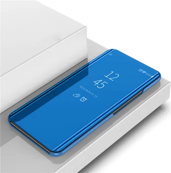 OPPO Realme X 2 X2 Prípade Jasne Zrkadla Flip Kožené puzdro Pre Oppo Skutočné Mi XT RealmeX2 Realme XT Smart Touch Zrkadlo Pokrytie