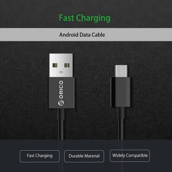 ORICO ADC Micro USB2.0 Kábel 5 ks/veľa Mobilný Telefón Nabíjanie Kábel Dátový Kábel pre Xiao Huawei, Samsung Smartphone