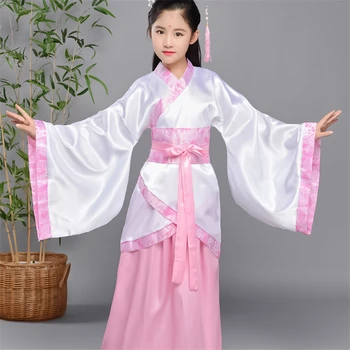 Orientálne Tanečné Kostýmy pre Deti Čínskej Tradičnej Dávnych Hanfu Dievčatá Víla Nový Rok Festival Tang Vyhovovali Retro Princezná Šaty