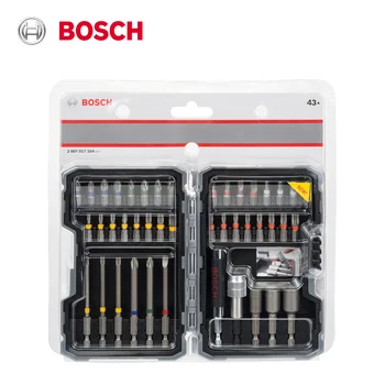 Originál Bosch 43 kus skrutkovač bit nastavený má šesť farieb pre jednoduchú identifikáciu