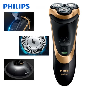 Originál Philips Profesionálny Elektrický Holiaci strojček AT798 Rotačné Nabíjateľná Pre Mužov S Trojitým Plávajúcim Čepele Wet&Dry Holenie
