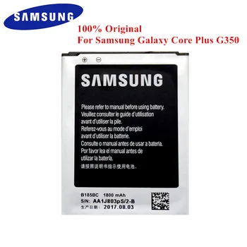 Originálne Batérie B185BC pre Samsung Galaxy Core Plus G350 SM-G530 B185BE B185BU 1800mAh Reálne možnosti kontakty batérie Akku