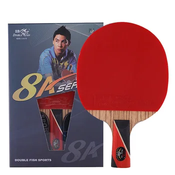 Originálne Dvojité Ryby 8A Stolný Tenis Bat, Ping Pong Legenda Raketa prípade raketové športy uhlíkových lamiel rýchly útok slučky
