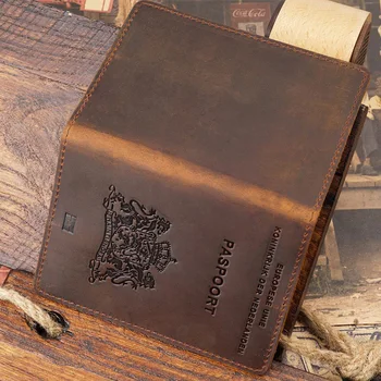 Originálne Kožené Holandský Pas Kryt Mužov, Kožené Cestovné držiteľa Pasu nederland Business Travel Paspoort Hoesje