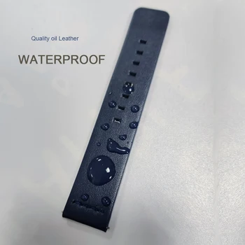 Originálne Kožené Watchband 18 mm 20 mm 22 mm 24 mm Popruh pre Samsung Galaxy Sledovať 42 46 mm Výstroj S3 Športové Hodinky, Náramok Rýchle Uvoľnenie