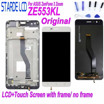 Originálne LCD displej pre Asus ZenFone 3 Zoom ZE553KL ZE553 Z01HDA LCD Displej Dotykový Displej Digitalizátorom. s montážou Rámu a Bezplatné Nástroje