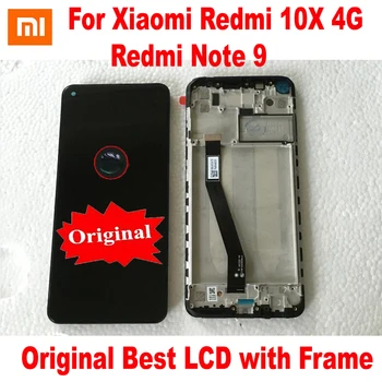 Originálne LCD Pre Xiao Redmi 10X 4G Displej Dotykový Panel Obrazovky Digitalizátorom. Montáž Redmi Poznámka 9 Sklo Senzor Telefón Časť