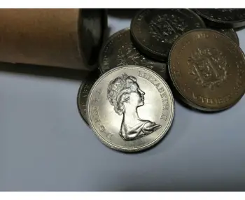ORIGINÁLNE! Mince UK, 25 pence UK, 1980. 80 rokov od narodenia Matky Kráľovnej