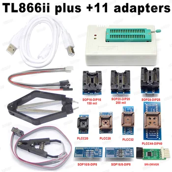 Originálne NAJNOVŠIE XGECU TL866ii plus USB programátor +11 Adaptéry IC Adaptéry High speed plus TL866ii