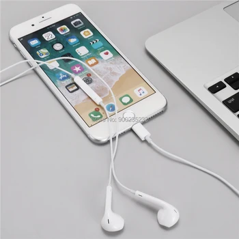Originálny Apple Earpods Lightning Plug & In-Ear Slúchadlá Športové Slúchadlá Hlboké Bohatší BaFor iPhone 7 8 Plus X XR XS MAX iPhone12