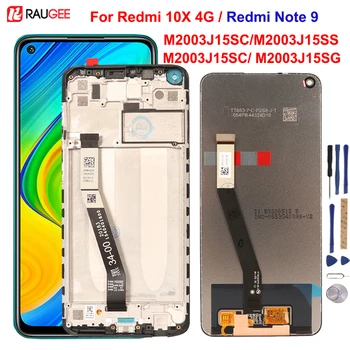 Originálny Displej Pre Xiao Redmi 10X 4G M2003J15SC Dotykový LCD Displej Digitalizátorom. Obrazovke Náhrada Za Xiao Redmi Poznámka 9