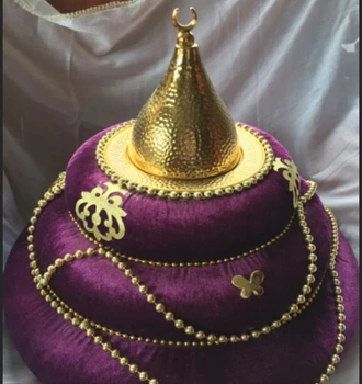 Osmanská Luxusné Obriezka Henna Noc Zásobník Klenutý Velvet Posedenie
